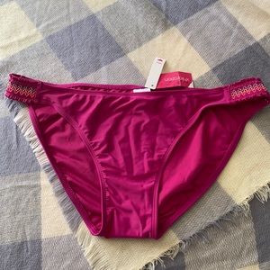 Xhilaration Purple Bikini Bottoms XL
